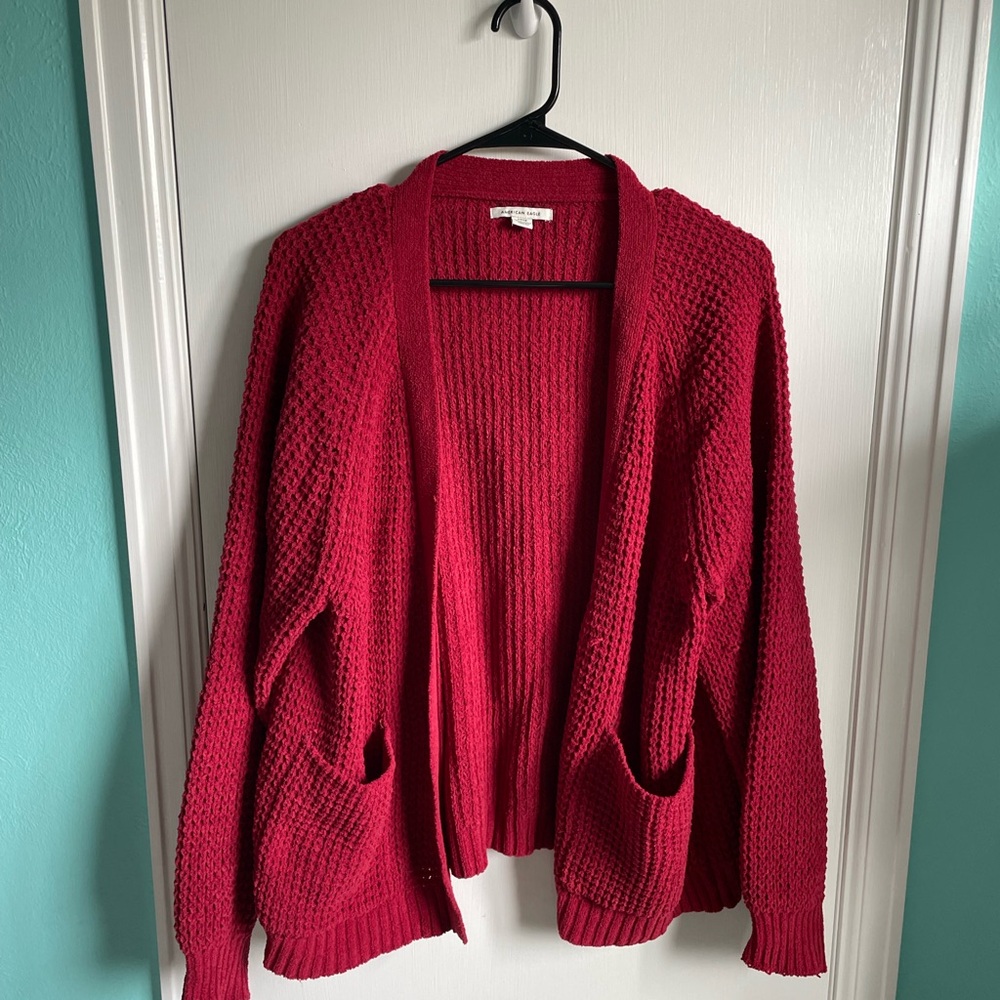 American Eagle Outfitters Red Women's Cardigan